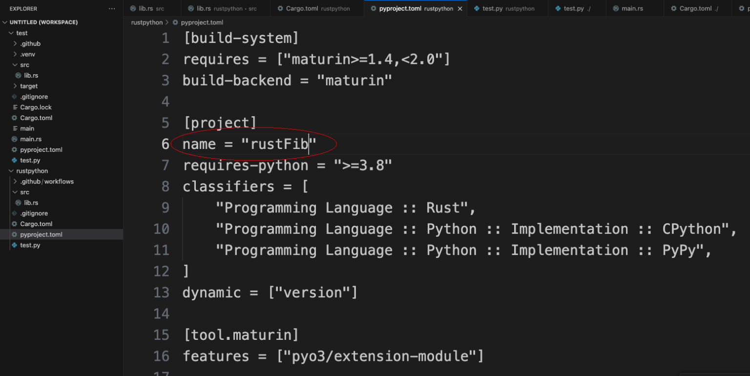Cài đặt Maturin để kết nối giữa Rust và Python qua một dự án đơn giản ...